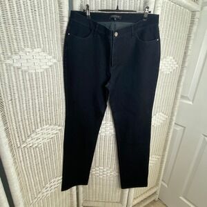 Lafayette 148 New York Dark Wash Stretch Denim Jeans Slim Straight Women's‎ 10